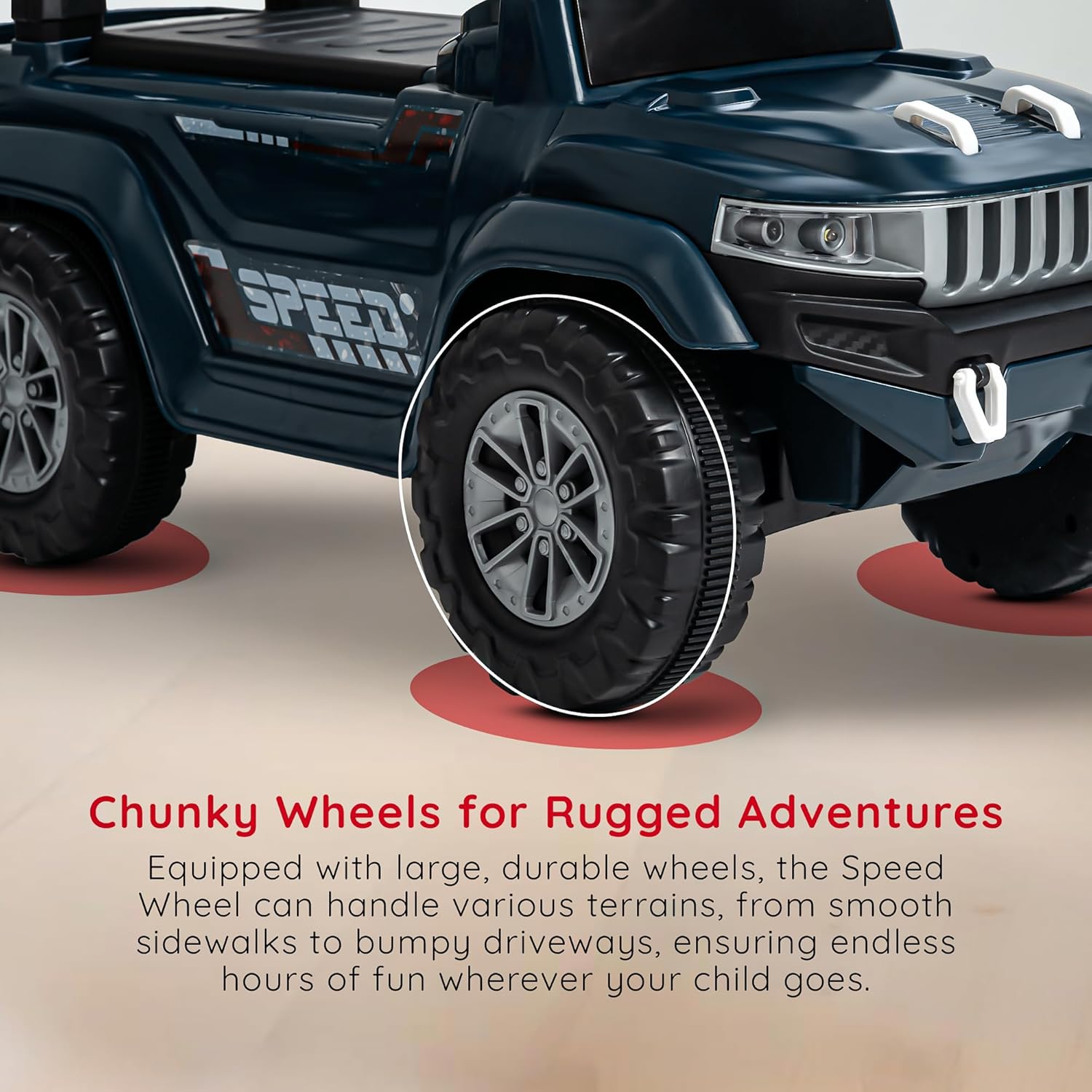 Baybee Push Ride on Baby Jeep for Kids Toys with LED Light & Storage Bin- Navy Blue Baybee Push Ride on Baby Jeep for Kids Toys with LED Light & Storage Bin- Navy Blue