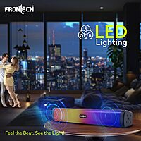 Frontech SW-0181 Echolight speakers deliver vibrant sound with dynamic RGB lighting—perfect for music, gaming, and entertainment.