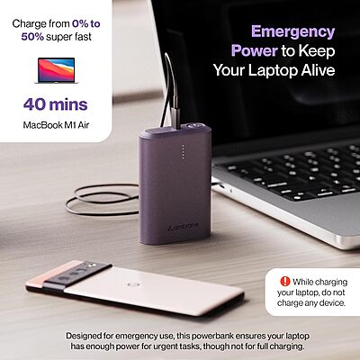 Ambrane PowerLit 30 33W PowerBank Ambrane PowerLit 30 33W PowerBank