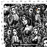 82160 Rebel Rose Pin Up 82160 Rebel Rose Pin Up