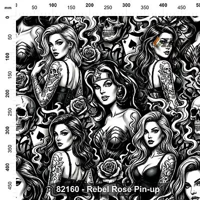 82160 Rebel Rose Pin Up