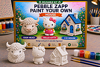Reusable Ram Head, Cartoon Set & 2D House DIY Painting Kit – Paint Your Own Creative Collection