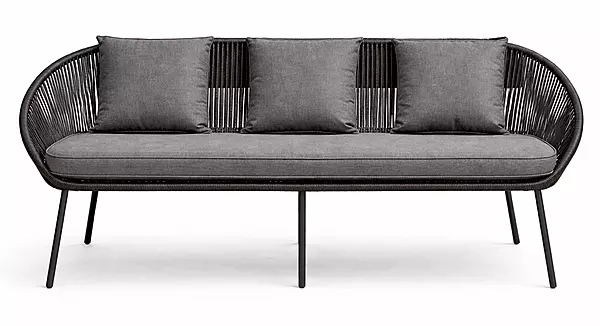 Leoppard Weaved Outdoor Two Seater Bench