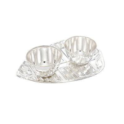 Silver Betel Leaf Haldi Kumkum Plate Silver Betel Leaf Haldi Kumkum Plate