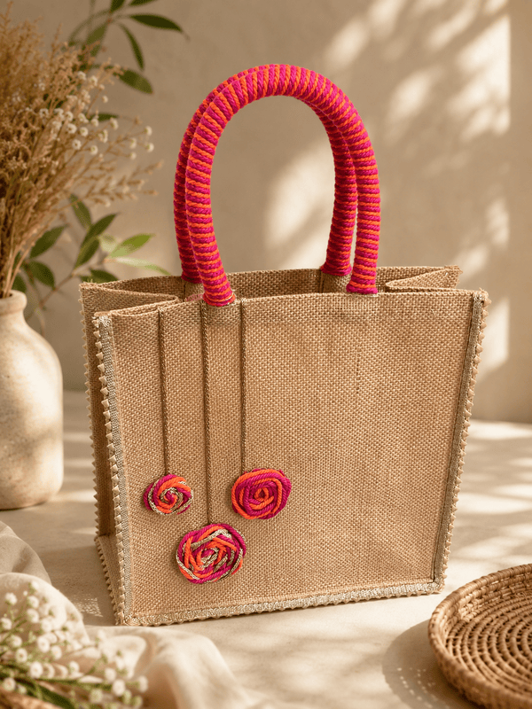 JUTE MACRAME BAG