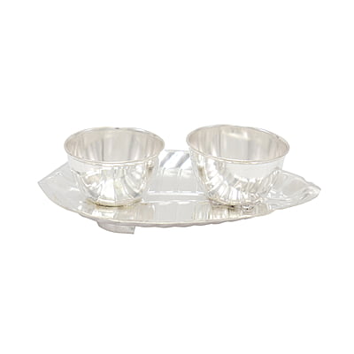 Silver Betel Leaf Haldi Kumkum Plate Silver Betel Leaf Haldi Kumkum Plate