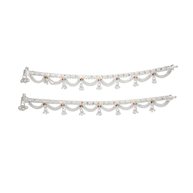 Sterling Silver Anklet, Kolusu(payal) For Women Sterling Silver Anklet, Kolusu(payal) For Women