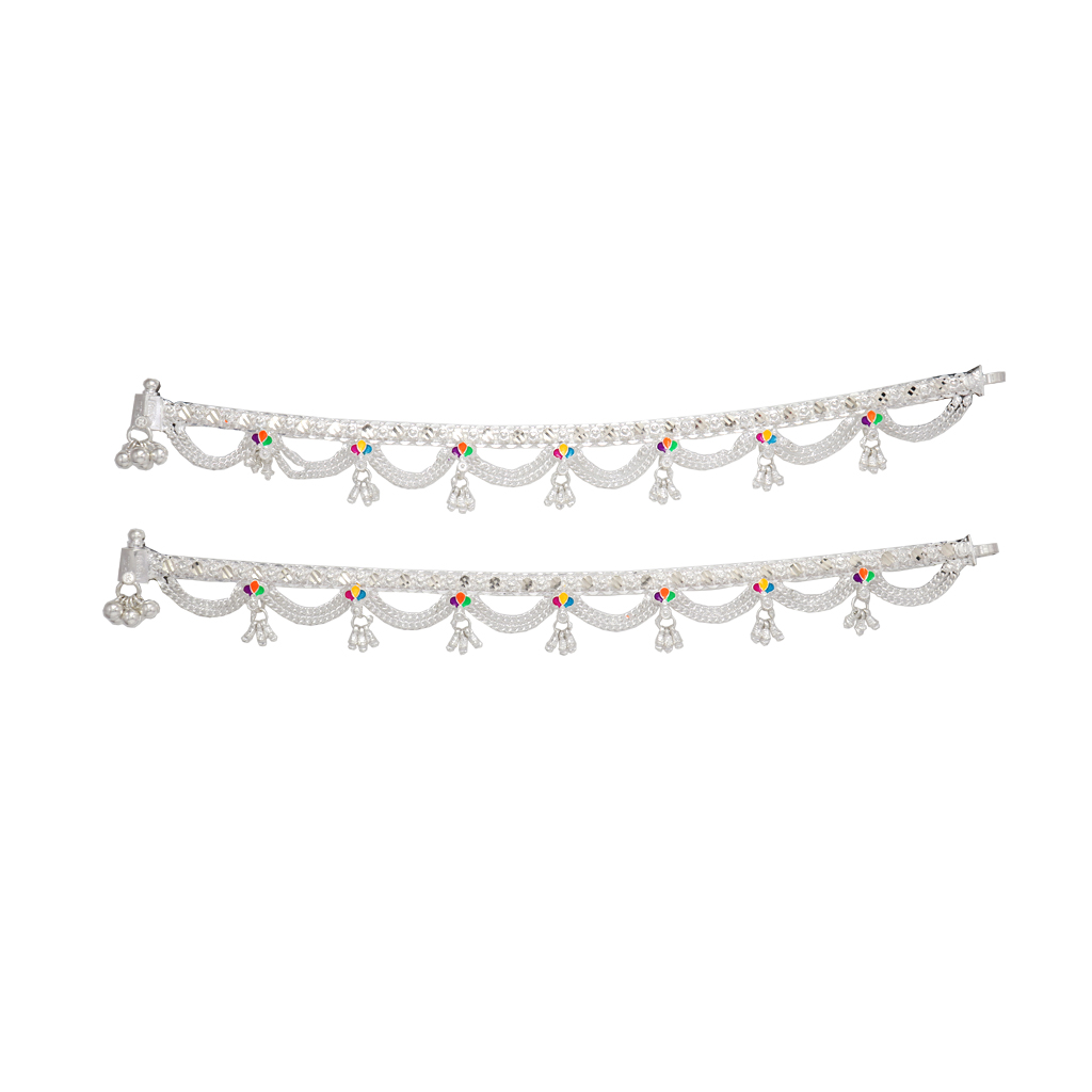 Sterling Silver Anklet, Kolusu(payal) For Women