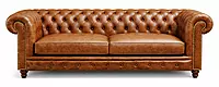 Marvel Chesterfield Premium Leather Three Seater Sofa