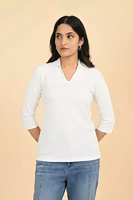 Women's Polo Tee - White