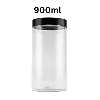 900ml Round PET Jar + 83mm BLACK Cap 900ml Round PET Jar + 83mm BLACK Cap