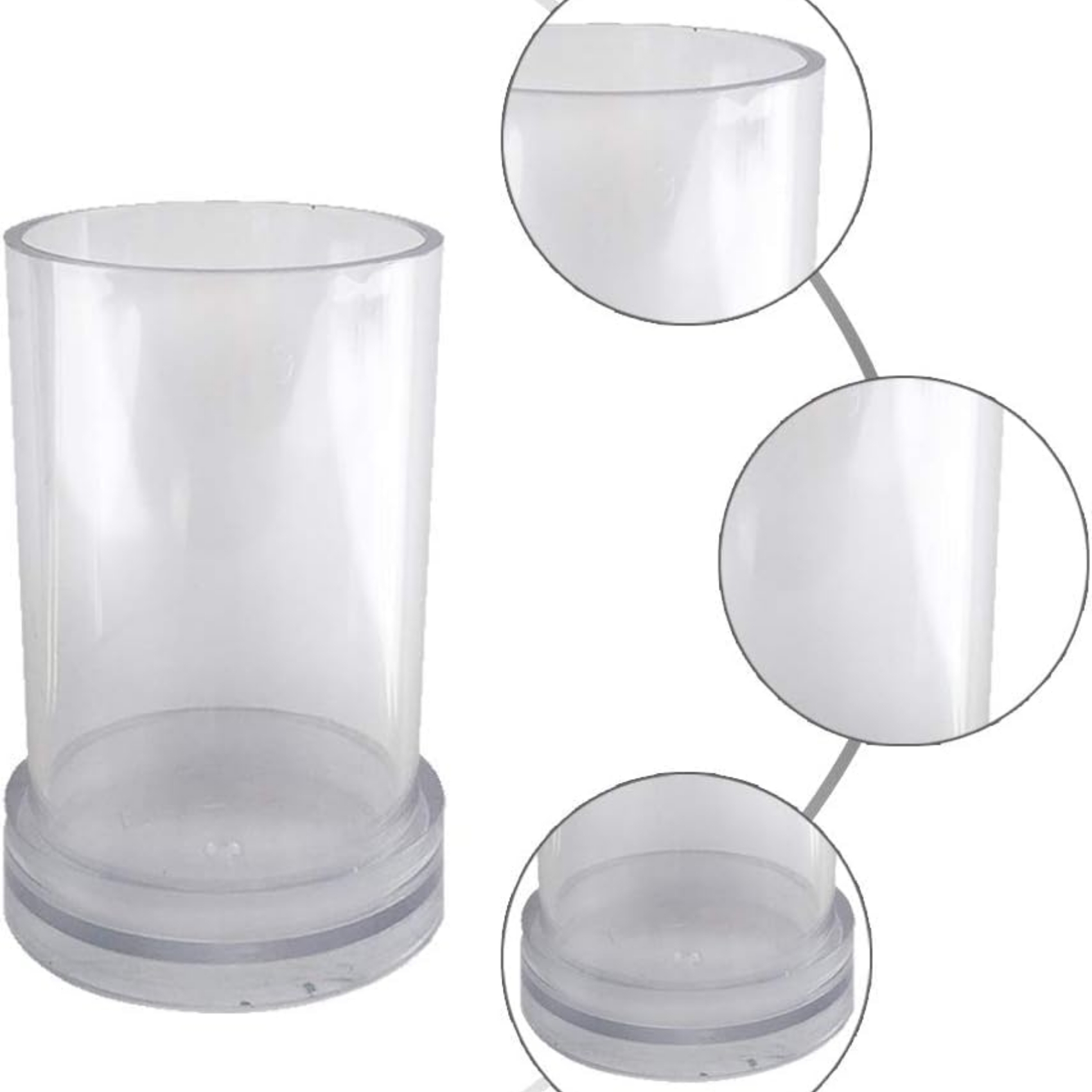 Polycarbonate Candle Plain Cylinder Mold (BIG)