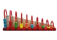 Channapatna Toys Wooden Calculation Shelf | Abacus Kit for Kids 3+ Years