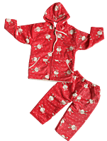Kids Cartoon Print Hoodie and Pants Set