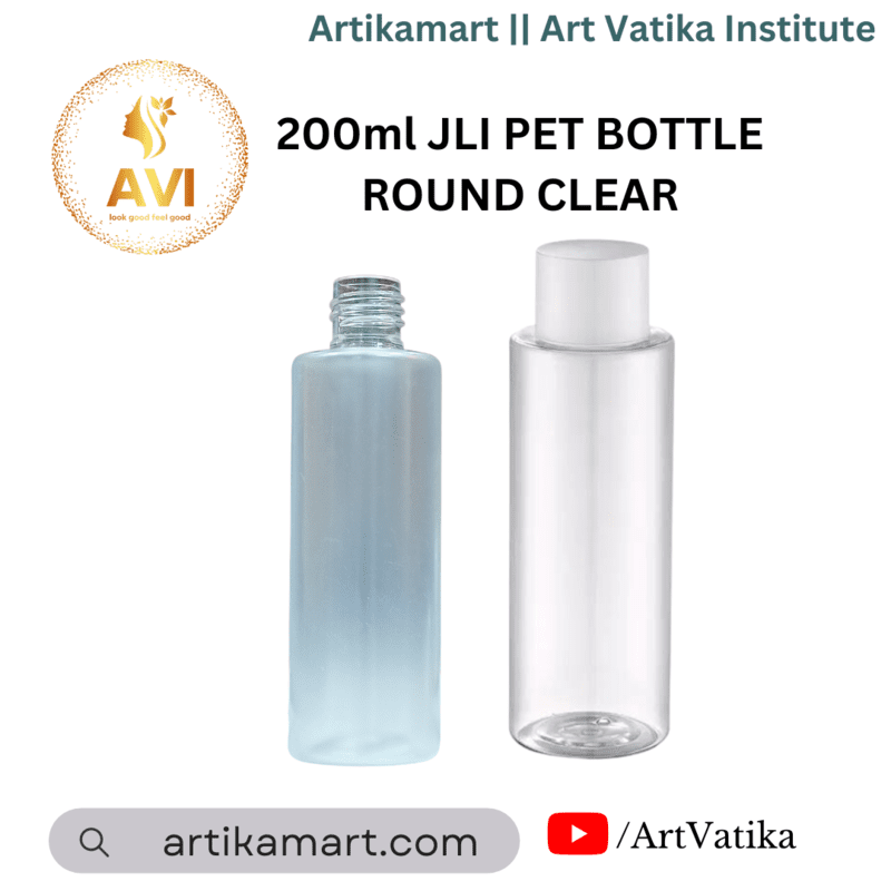 200ml JLI Pet Bottle FROSTED- 24MM NECK