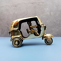 Brass Tuk Tuk Auto - 3 inch Height | Decorative Brass Tuk Tuk Auto for Souvenirs and Display