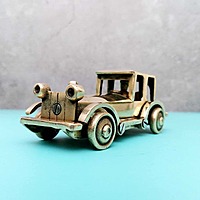 Brass Vintage Car - 2.1 inch Height | Miniature Brass Vintage Car for Collectors and Decor