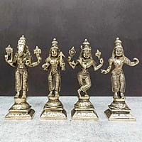 Brass Fine Dashavatar Set - 6 inch Height | Exquisite Brass Set of Dashavatar Idols