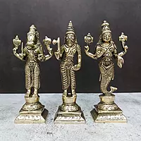 Brass Fine Dashavatar Set - 6 inch Height | Exquisite Brass Set of Dashavatar Idols