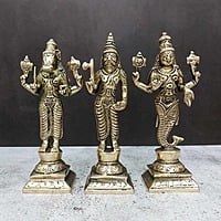 Brass Fine Dashavatar Set - 6 inch Height | Exquisite Brass Set of Dashavatar Idols