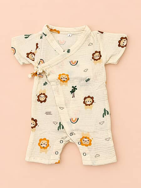 Leo Land - Muslin Kimono Rompers Leo Land - Muslin Kimono Rompers