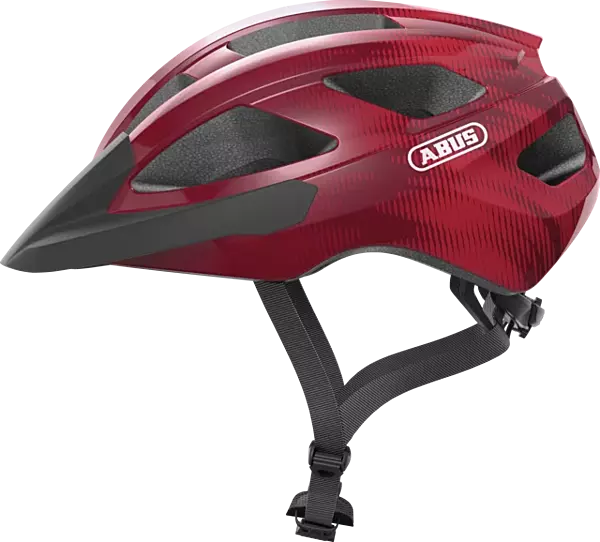 Abus Macator Road Cycling Helmet (BORDEAUX RED)