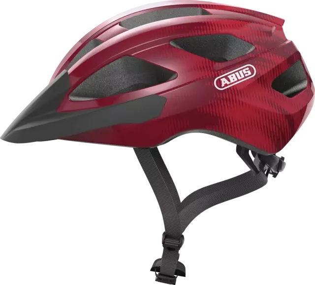 Abus Macator Road Cycling Helmet (BORDEAUX RED)
