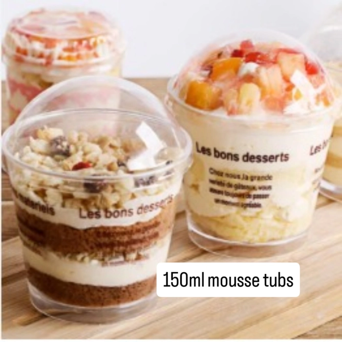 Mousse cup with lid