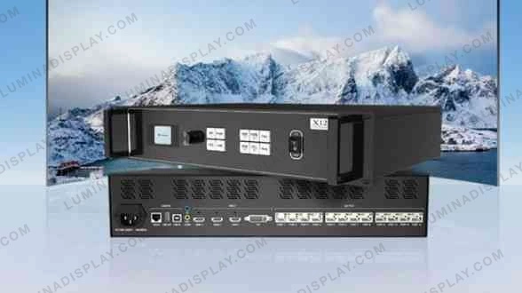 Colorlight X12 12-port LED video processor front panel, 7.8 million pixels – Lumina Display Systems