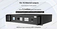 Colorlight X12 12-port LED video processor front panel, 7.8 million pixels – Lumina Display Systems