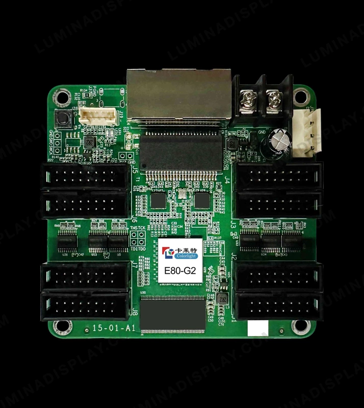 Colorlight E80G2 8-port LED receiving card board, second-generation E80 – Lumina Display Systems