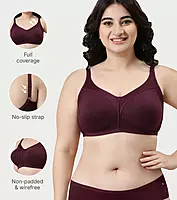 Enamor Innovations Fabcool Full Support Everyday Full Figure Bra AB75