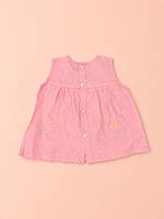 Nirai Cotton Embroidered Baby Frock - (0-6m) Pink Nirai Cotton Embroidered Baby Frock - (0-6m) Pink