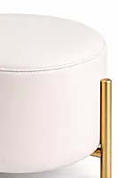 Bristol Upholstered Metal Legs Pouff