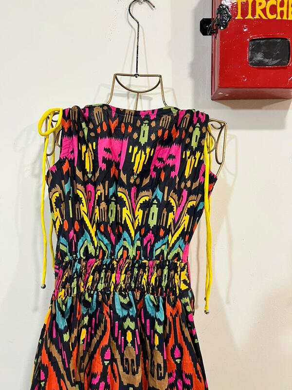 Leher's Sleeve-Less Fit & Flare Dress - Black & Colours