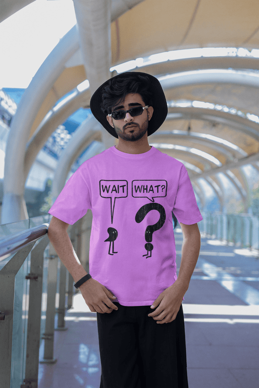 UK17 Wait What? Graphic Light Pink Premium T-Shirt