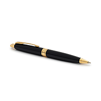 PARKER ASTER LAQ BK GOLD TRIM  BALL PEN