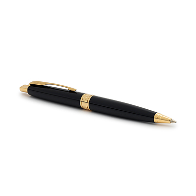 PARKER ASTER LAQ BK GOLD TRIM  BALL PEN