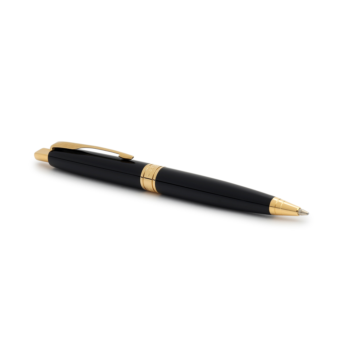 PARKER ASTER LAQ BK GOLD TRIM  BALL PEN