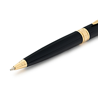 PARKER ASTER LAQ BK GOLD TRIM  BALL PEN