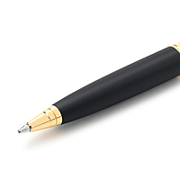 PARKER ASTER MATT BLACK GOLD TRIM  BALL PEN