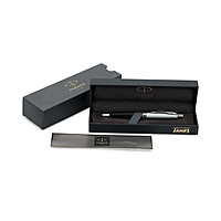 PARKER ASTER SILVER BLACK CHROME TRIM  BALL PEN