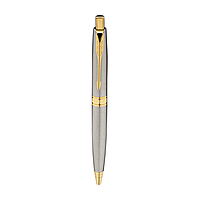 PARKER ASTER BRUSHED METAL GOLD TRIM  BALL PEN