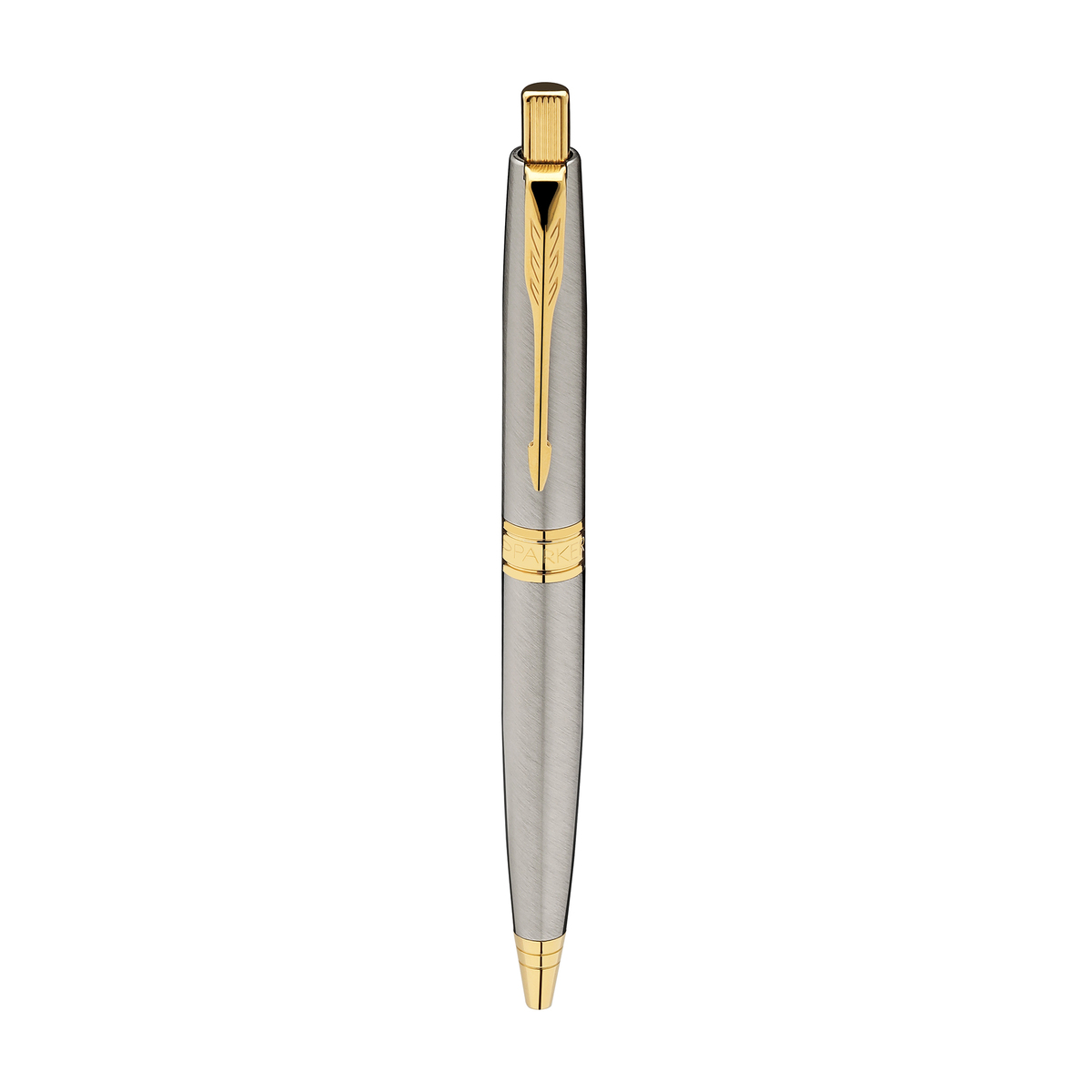 PARKER ASTER BRUSHED METAL GOLD TRIM  BALL PEN