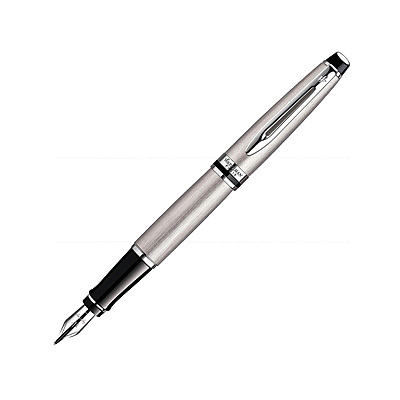 Waterman Expert Stainless Steel CT Fountain Pen – Medium Nib Waterman Expert Stainless Steel CT Fountain Pen – Medium Nib