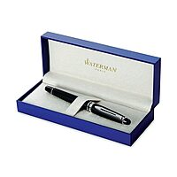 Waterman Expert Matte Black Chrome Trim Rollerball Pen