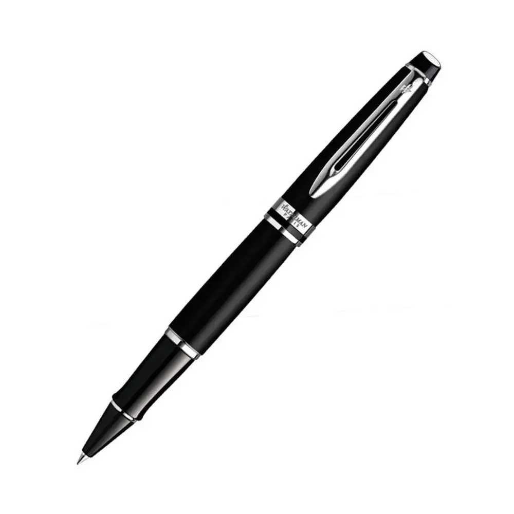 Waterman Expert Matte Black Chrome Trim Rollerball Pen