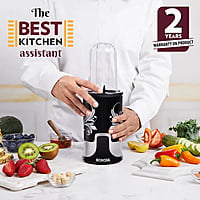 Borosil Nutrifresh 400 Watts NB 01 Blender Grinder & Smoothie Maker | Black