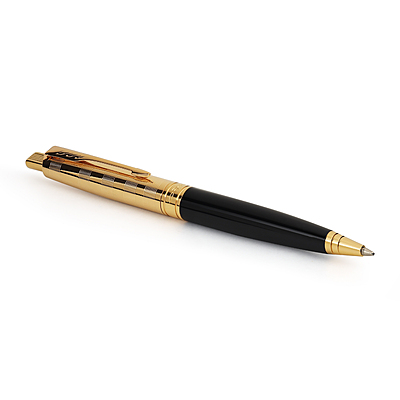 PARKER ASTER DELUXE BLACK & GOLD TRIM  BALL PEN
