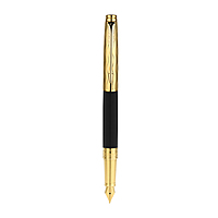 PARKER ASTER ESSENTIAL BLACK & GOLD TRIM FOUNTAIN PEN